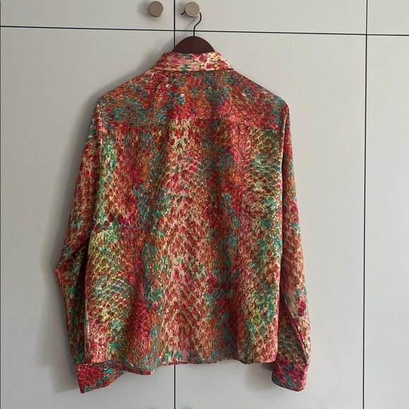 Anne Klein Multicolor Abstract Shirt/light jacket  - XL - Picture 6 of 7
